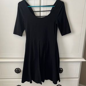 Black skater dress